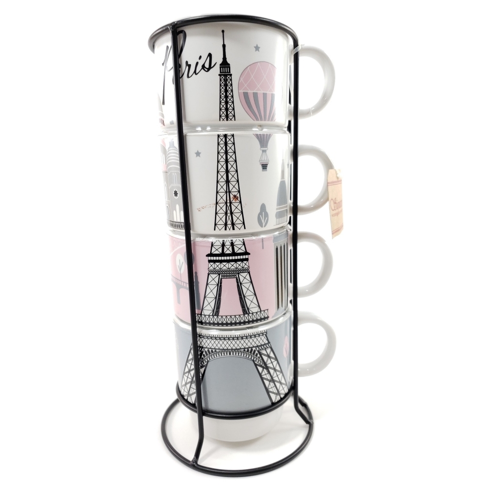 Eiffel Tower Ceramic Coffee Tea Mugs